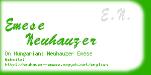 emese neuhauzer business card